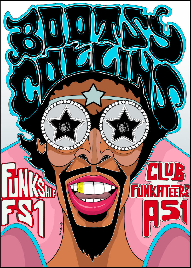 Bootsy Collins Art Poster